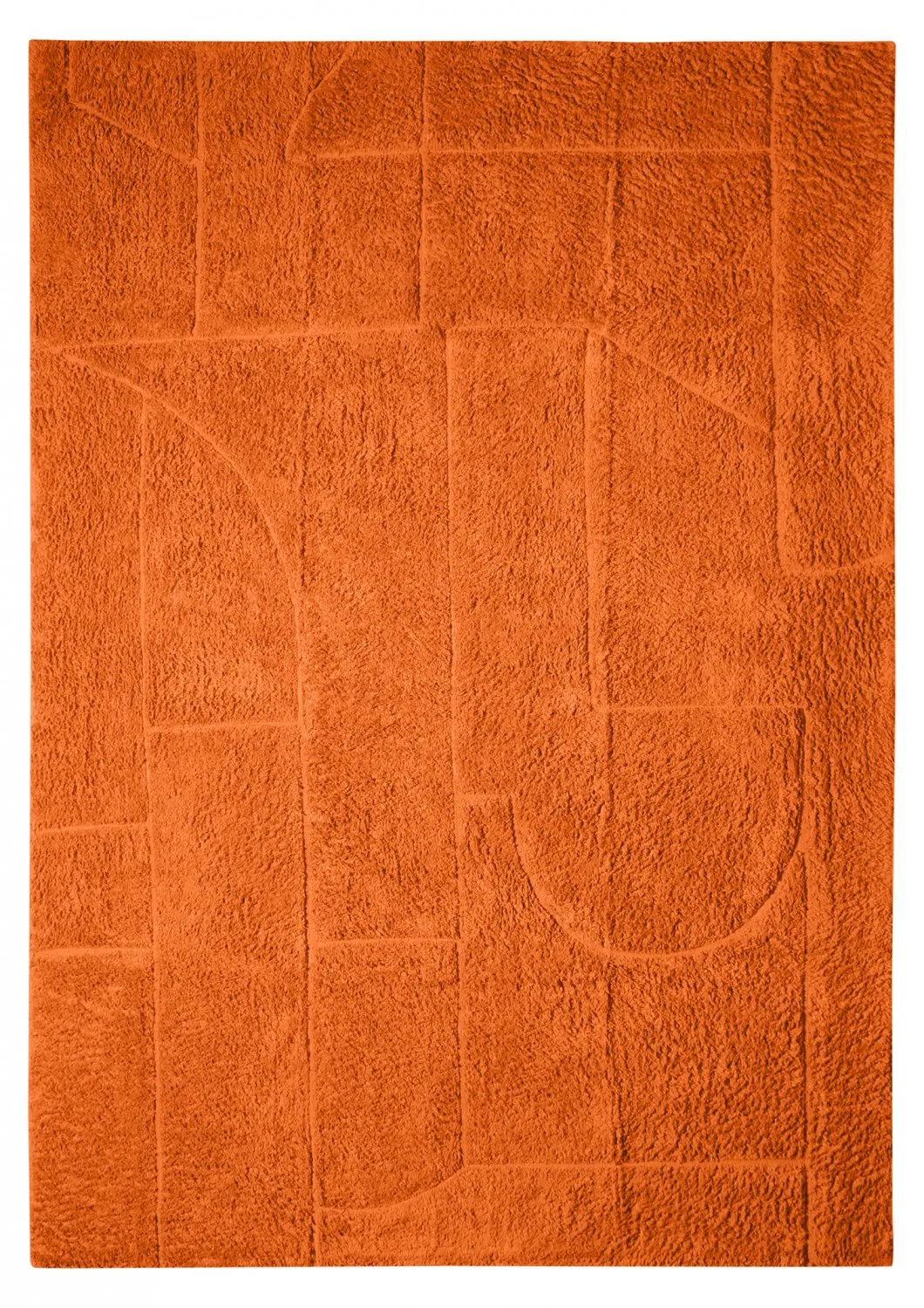 Ryatæpper - Cremona Natural Cotton Shaggy (orange)