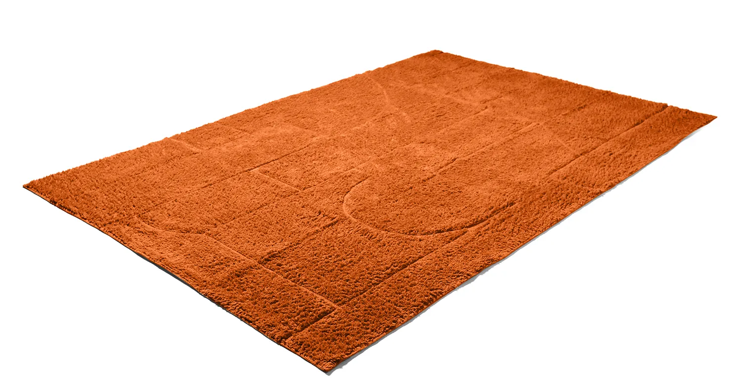Ryatæpper - Cremona Natural Cotton Shaggy (orange)