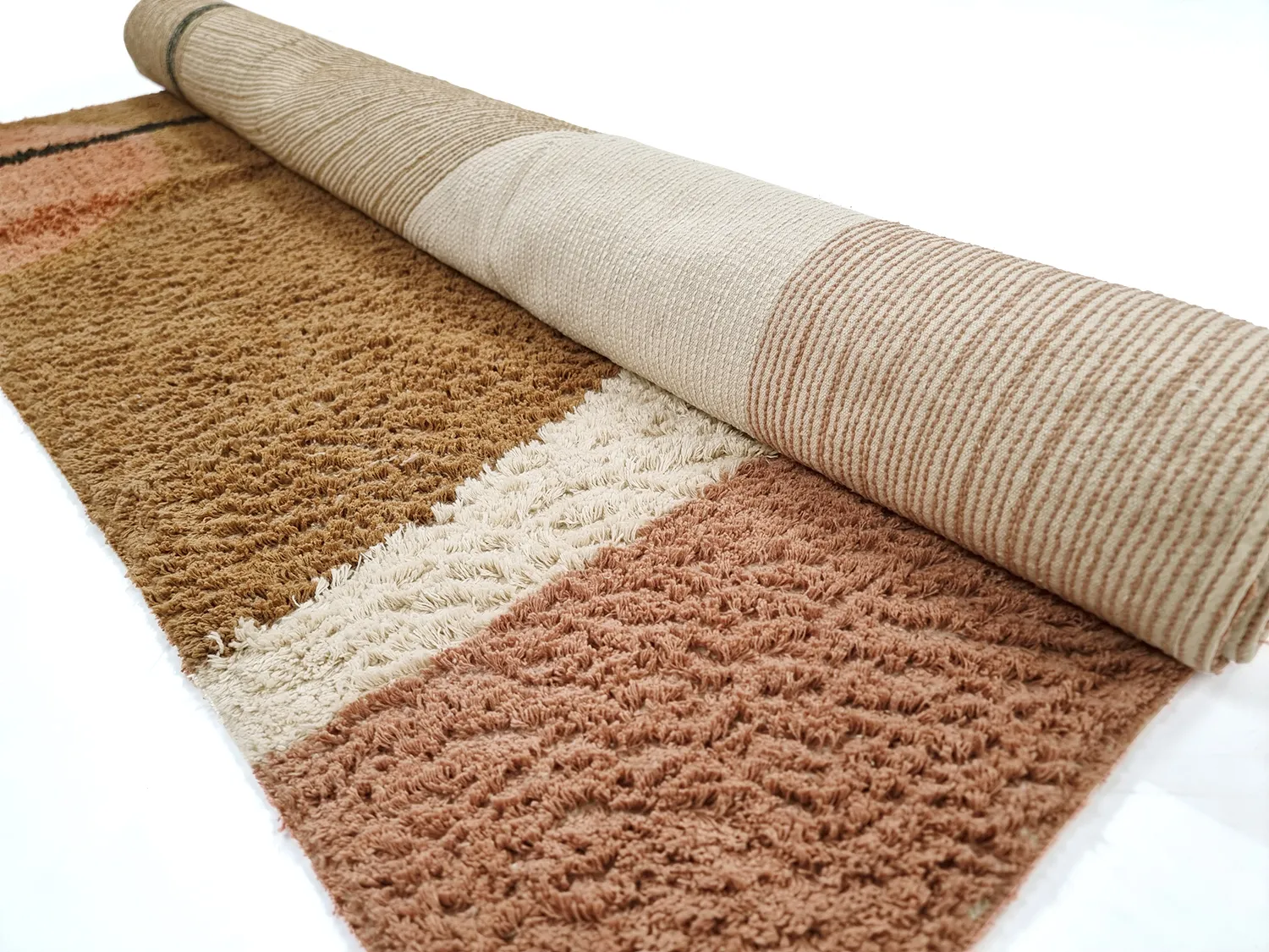 Ryatæpper - Donostia Natural Cotton Shaggy (multi)