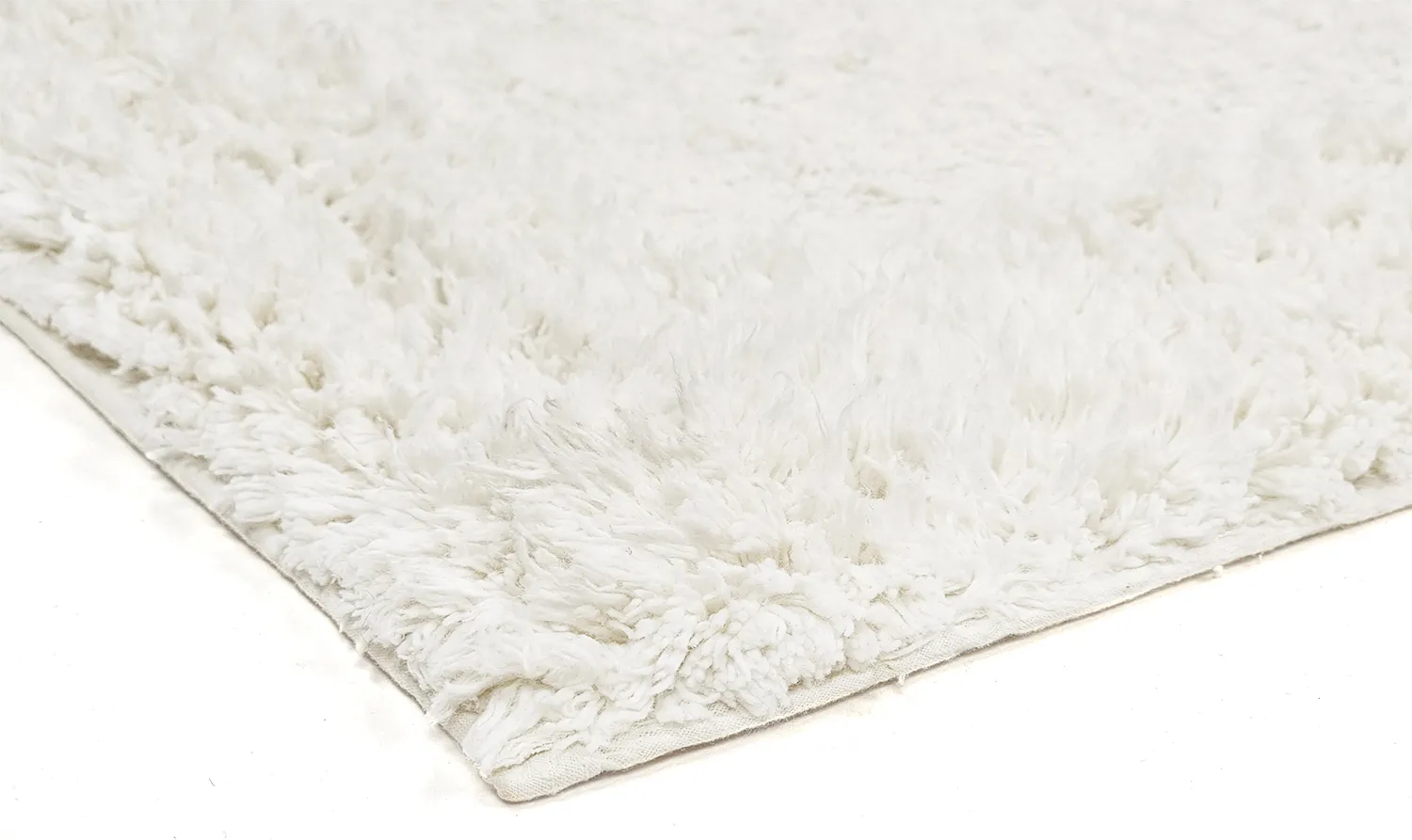 Ryatæpper - Ebba Natural Cotton Shaggy (offwhite)
