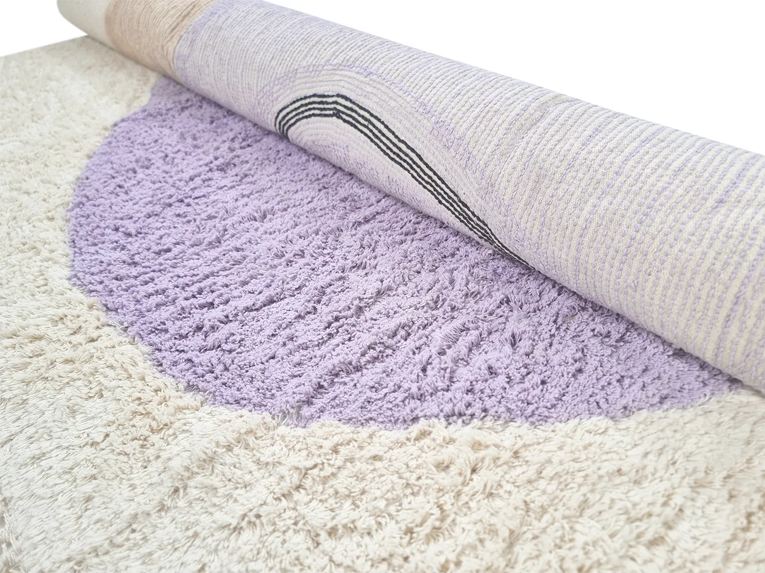 Ryatæpper - Londa Natural Cotton Shaggy (multi)