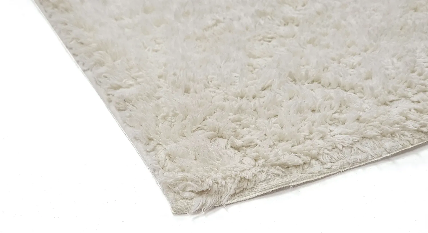 Ryatæpper - Sion Natural Cotton Shaggy (offwhite)