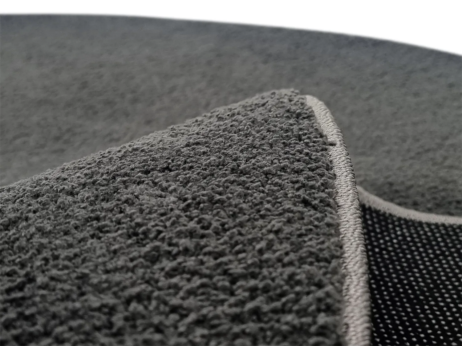 Rund tæppe - Vevila (mørkegrå)