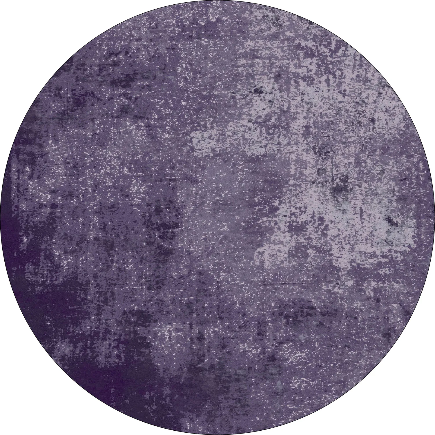 Rundt tæppe - Lynton (lilla)