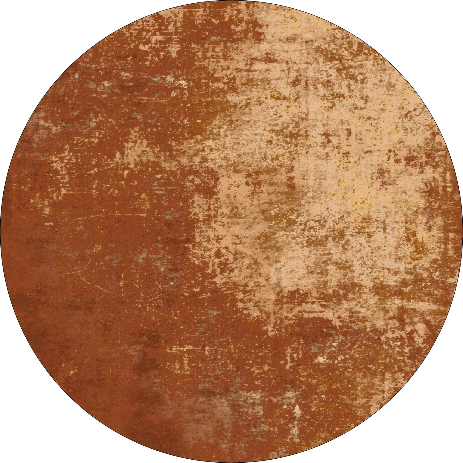 Rundt tæppe - Lynton (terra cotta)