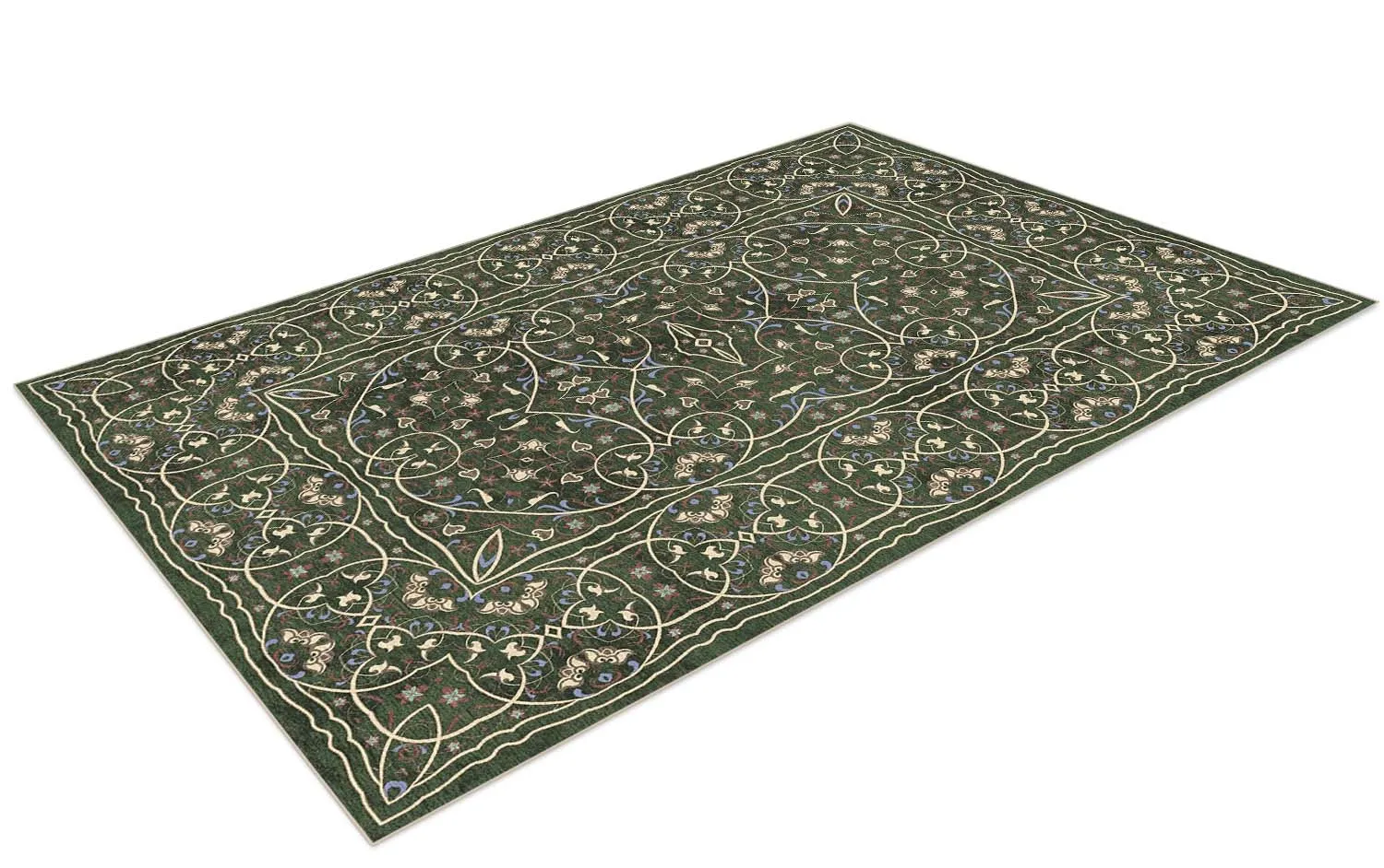Wilton-tæppe - Dara (grøn)