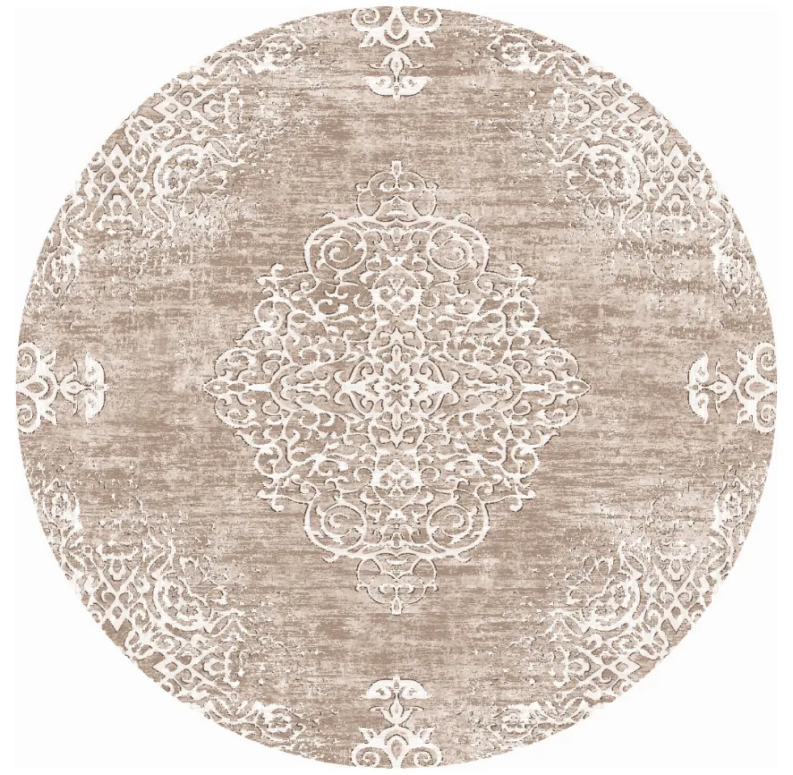 Rundt tæppe - Milazzo (beige)