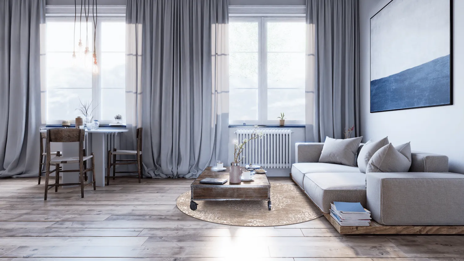 Rundt tæppe - Milazzo (beige)