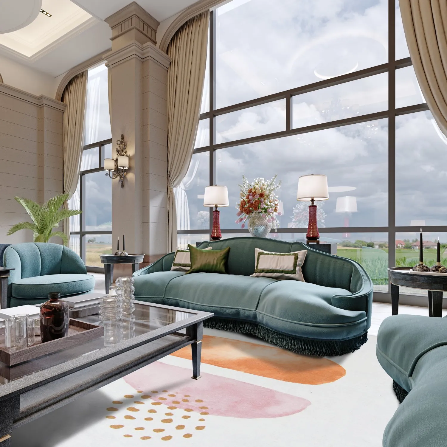 Wilton-tæppe - Milly (multi)