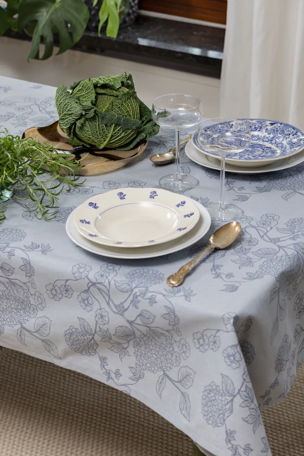 Bomuldsdug Minna (blå)