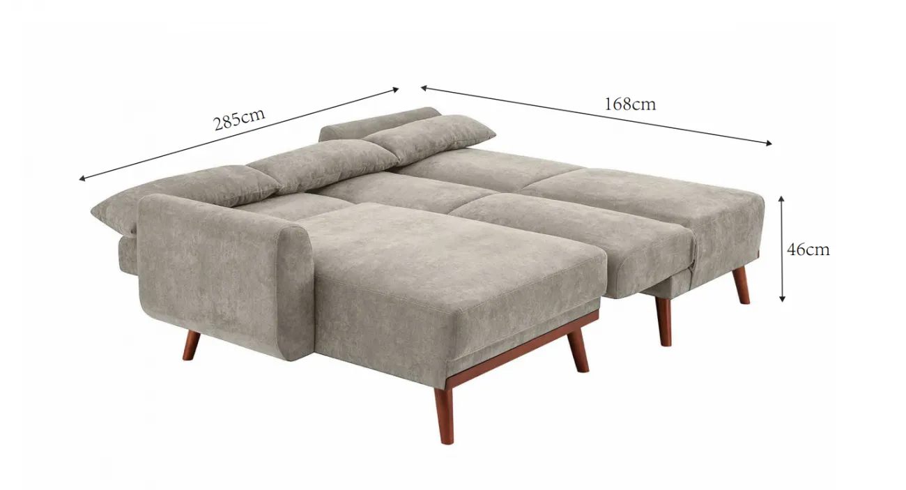 Sovesofa - Texas (mørkegrå)