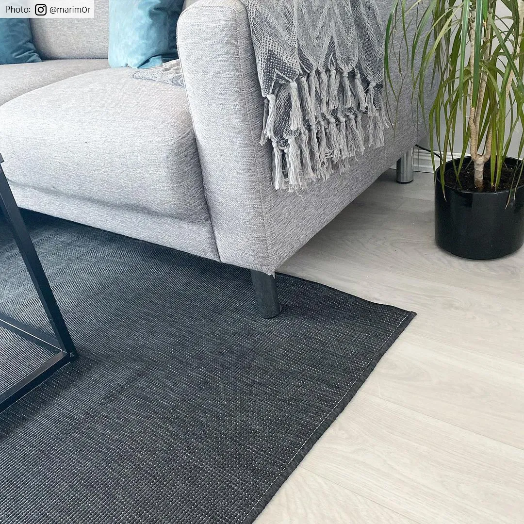 Tæpper til indendørs/udendørs brug - Monsanto (antracit)