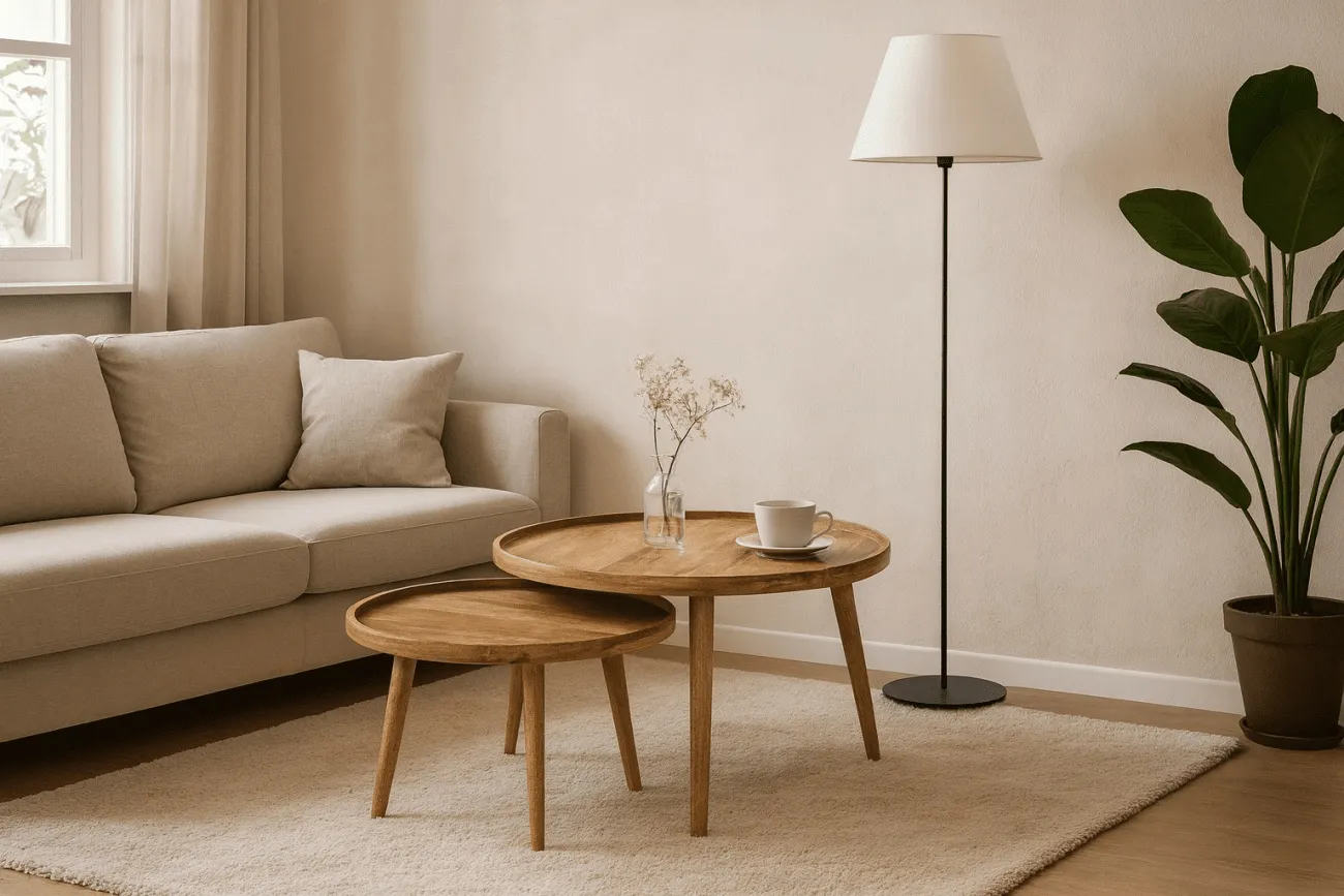 Sofabord - Manarola - 2 delar (natur)