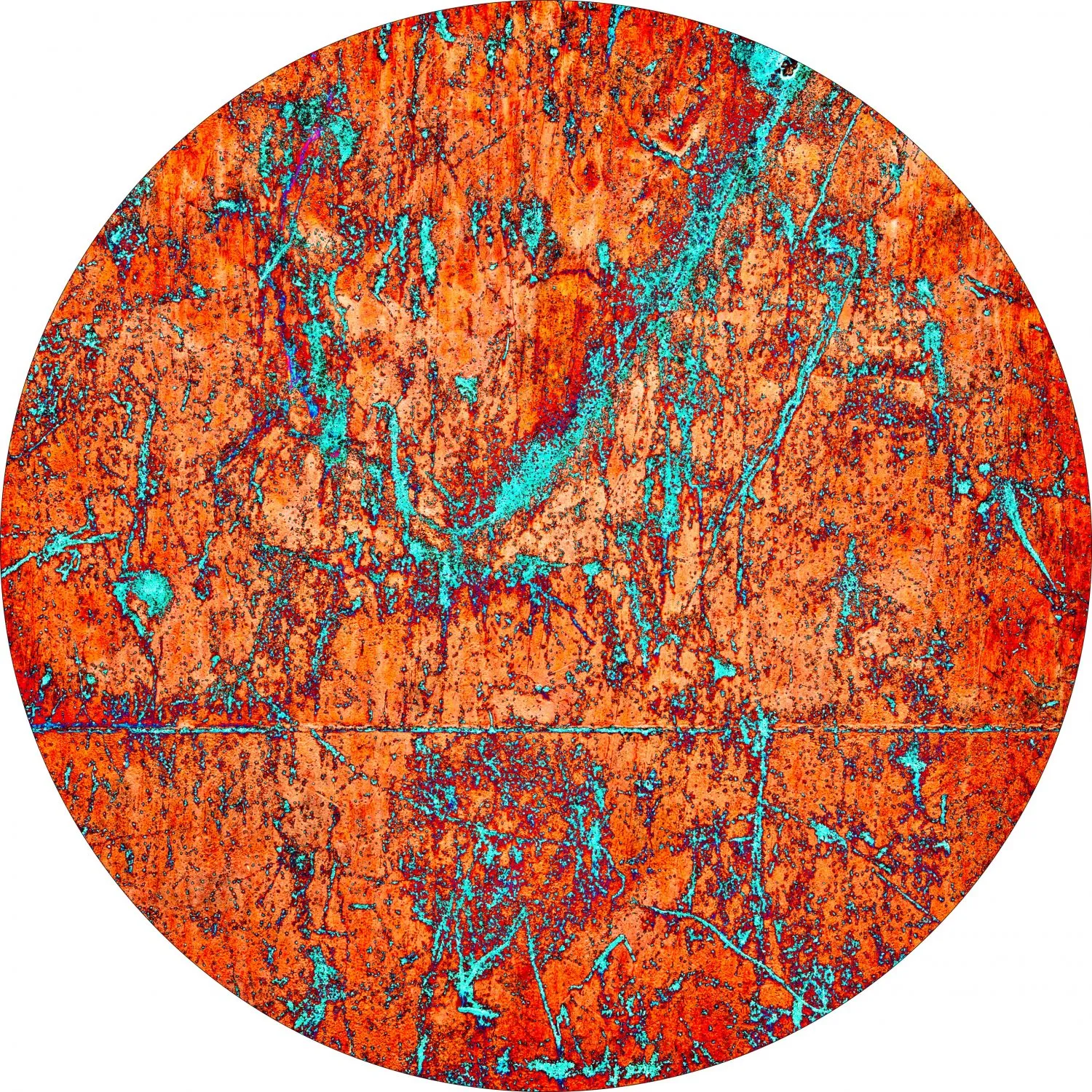 Rundt tæppe - Alvito (multi)