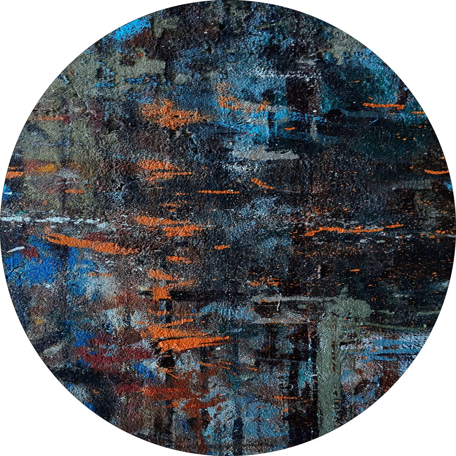 Rundt tæppe - Taranto (multi)