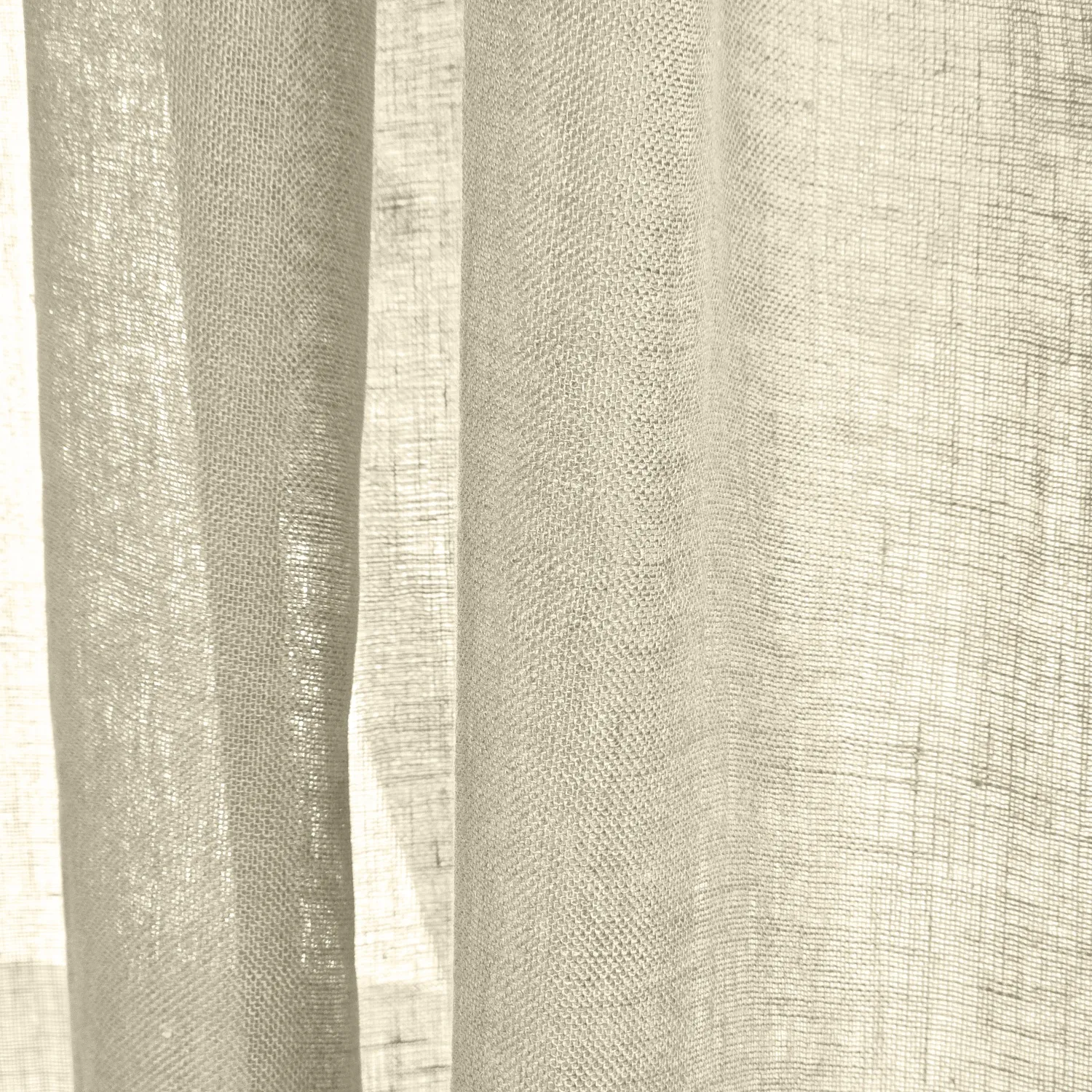Gardiner 2-pak - Linnedgardin Noemi (beige)