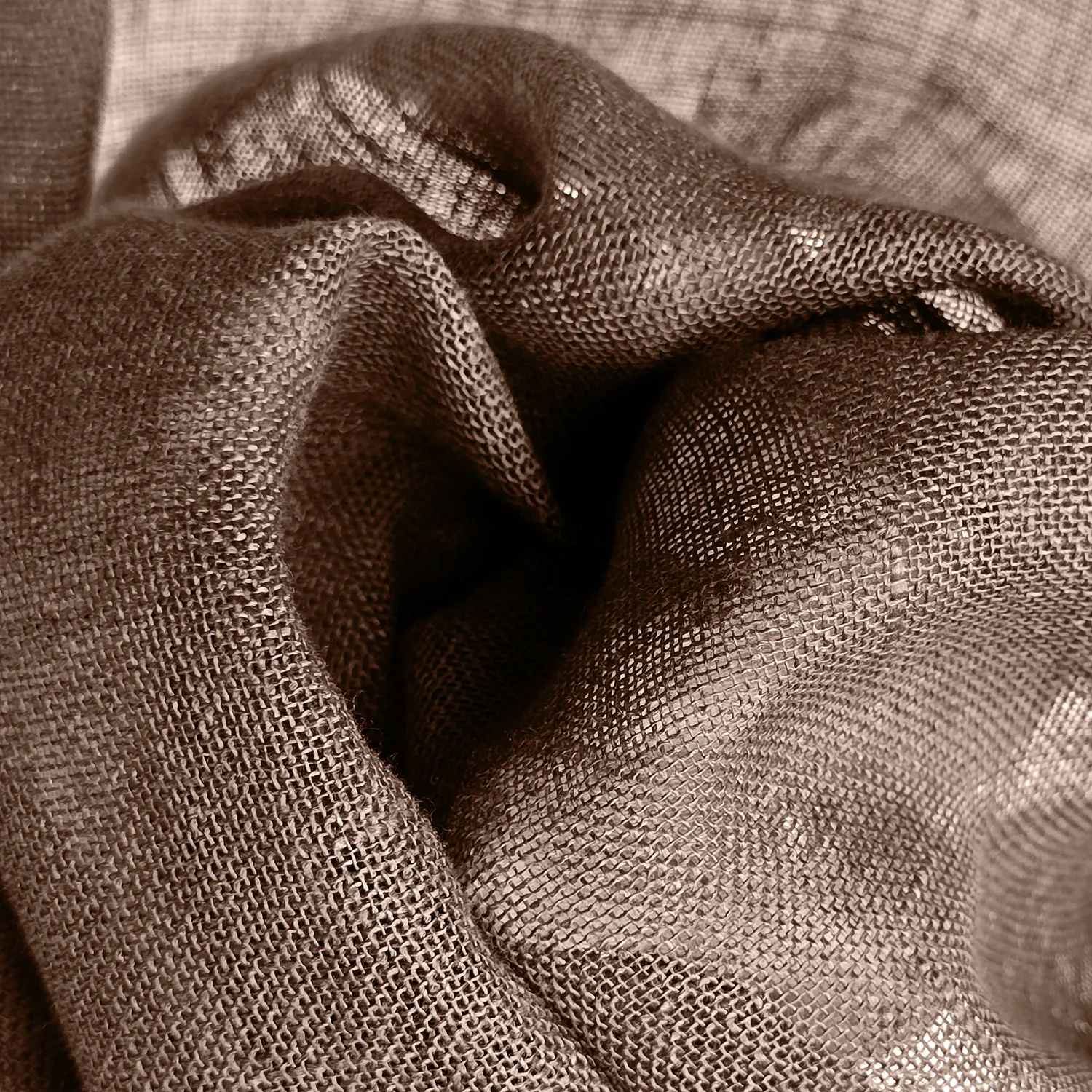 Gardiner 2-pak - Linnedgardin Noemi (mørkebrun)