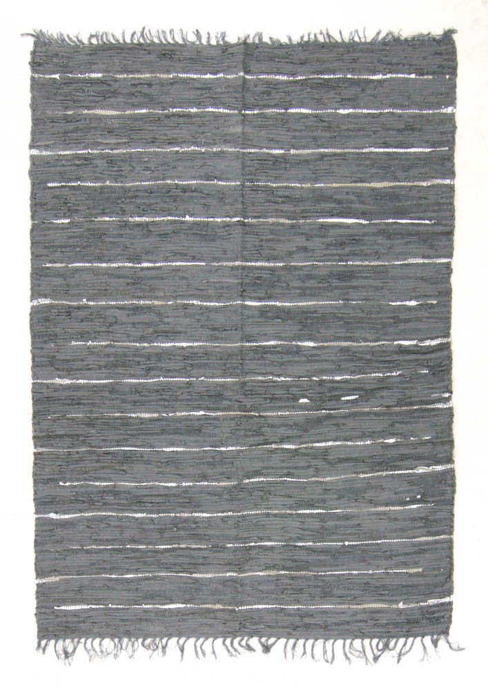 Kludetæppe - Nordal Design (grå - 100 % læder)