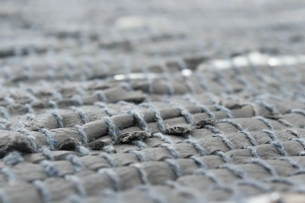 Kludetæppe - Nordal Design (grå - 100 % læder)