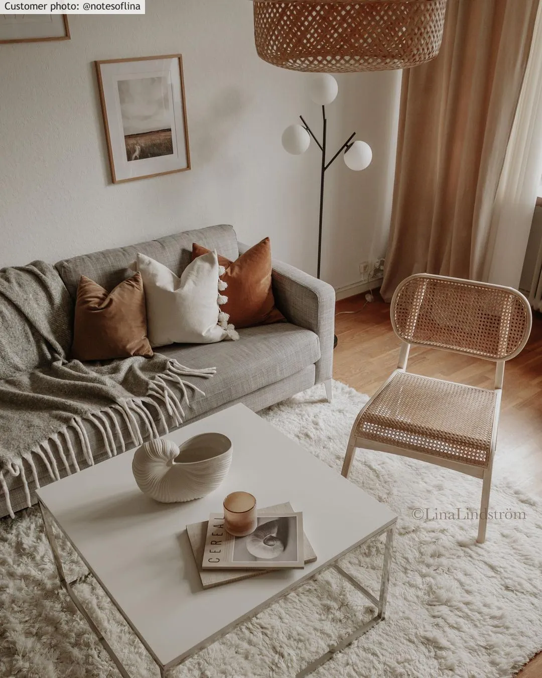 Uldtæppe - Aliste Wool Shaggy (snow white)