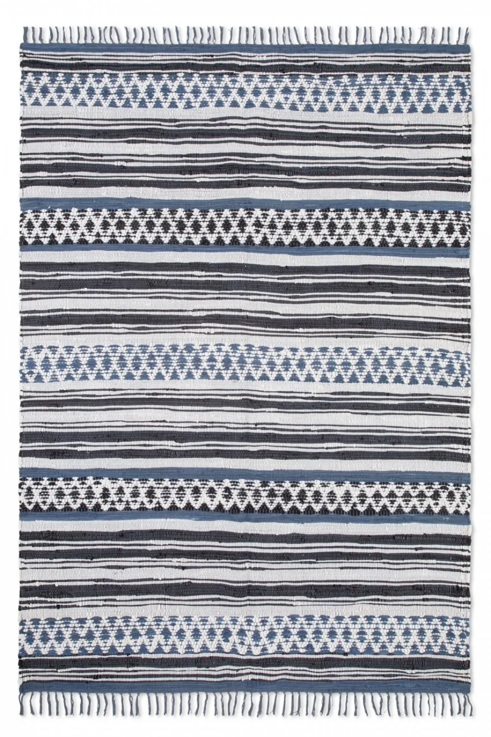 Kludetæppe - Orissa (blå)