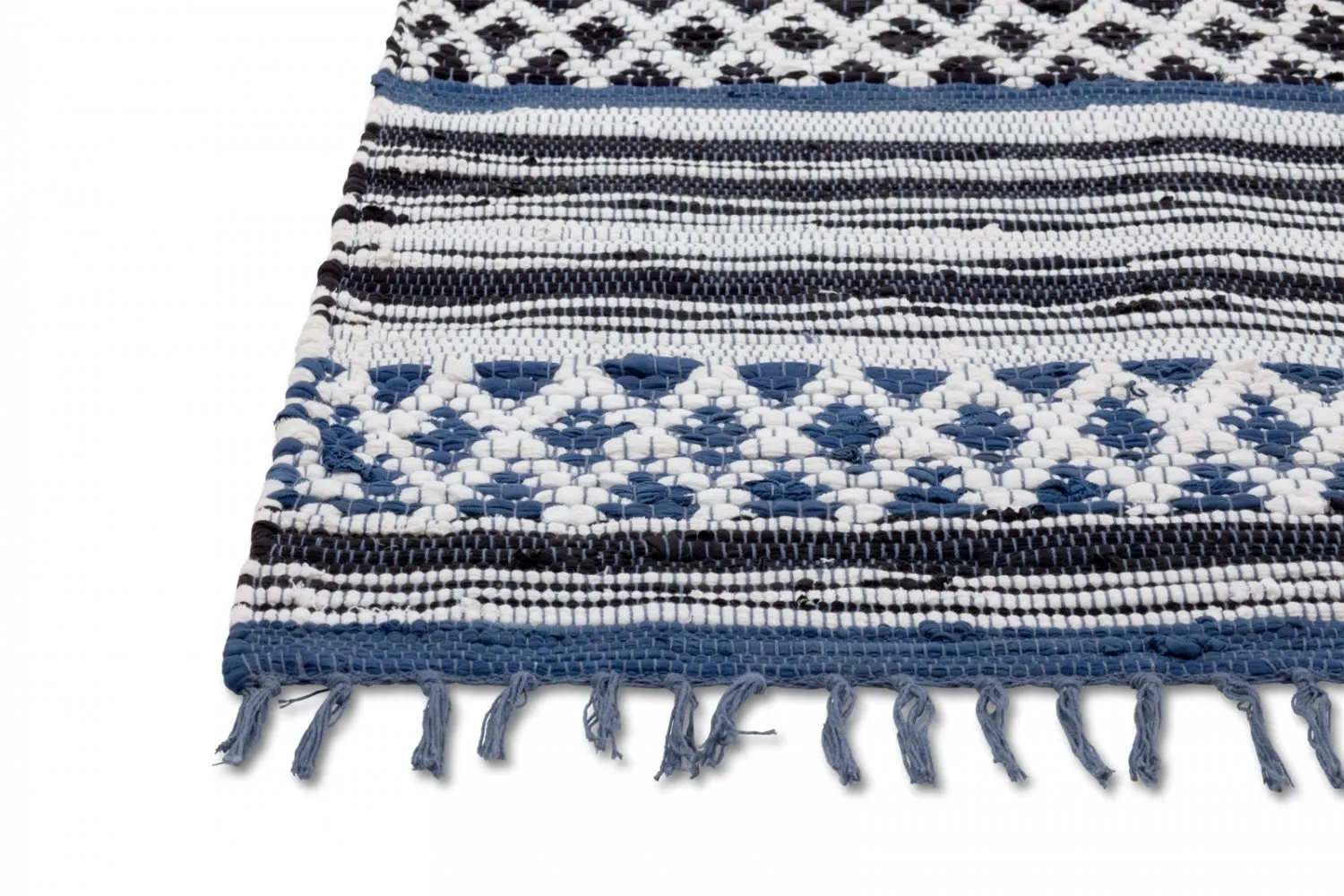 Kludetæppe - Orissa (blå)