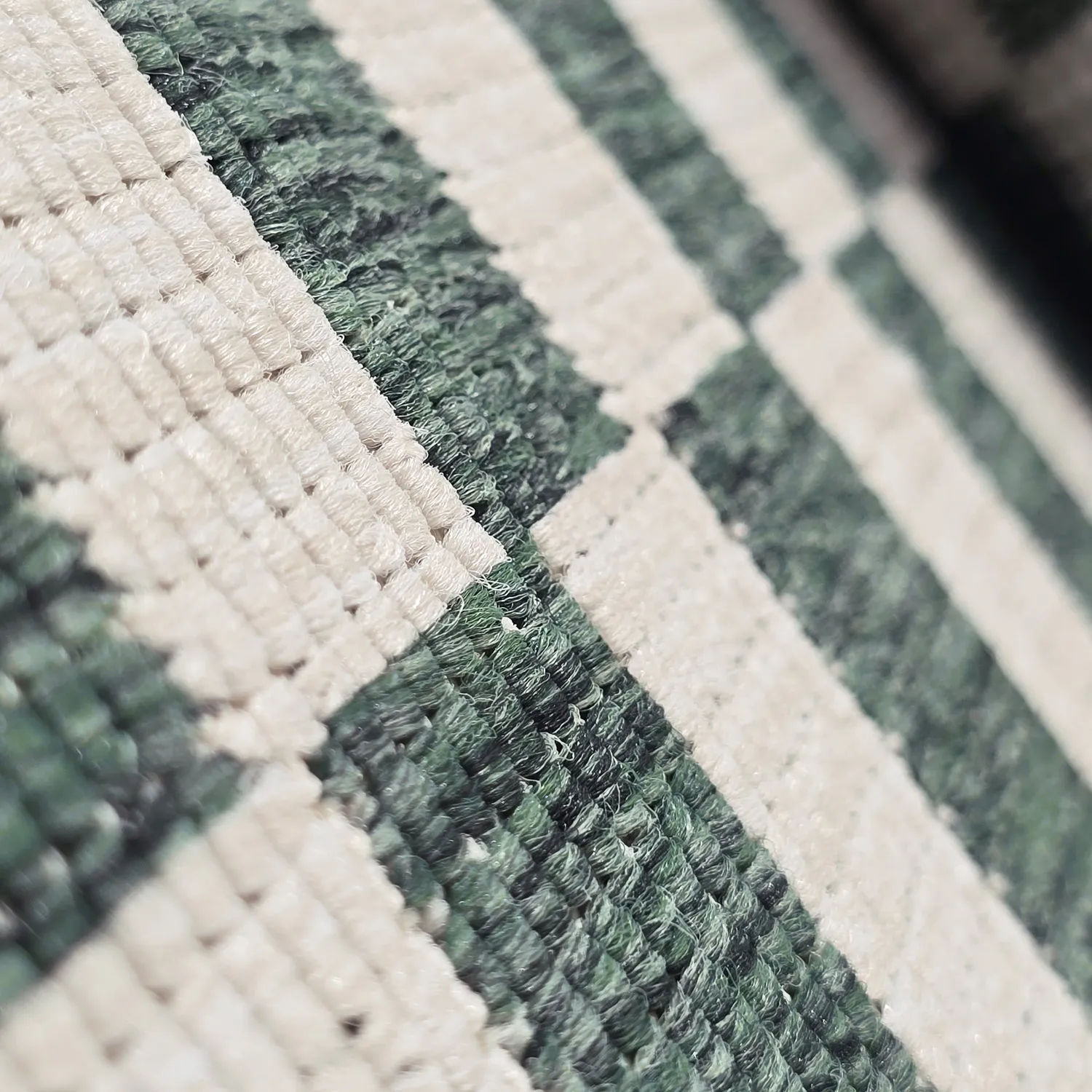 Rundt tæppe - Indoor/Outdoor Otto (grøn)