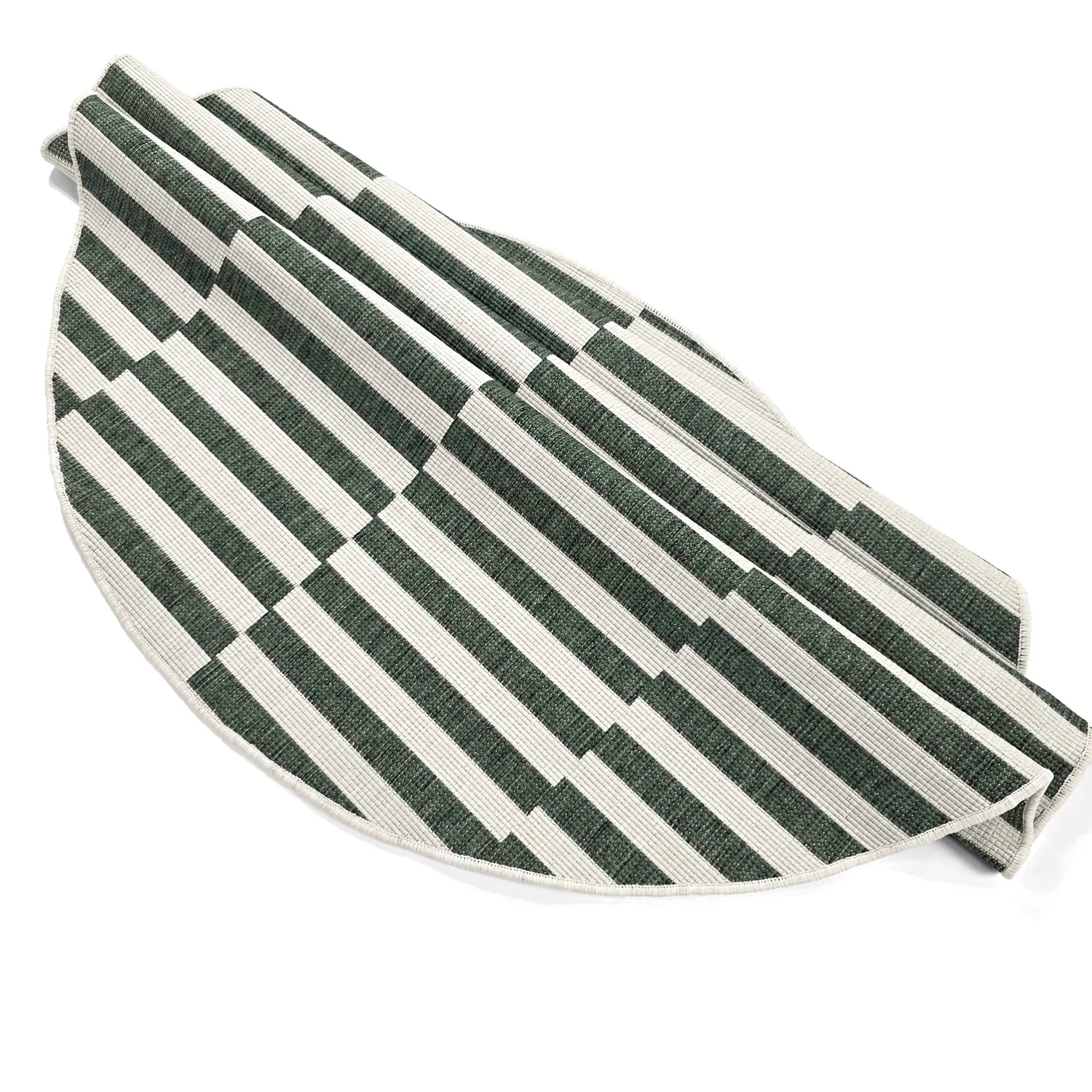 Rundt tæppe - Indoor/Outdoor Otto (grøn)