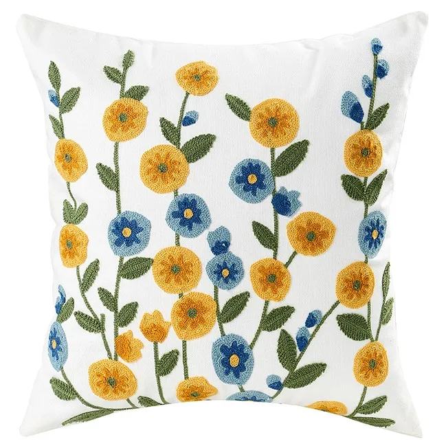 Pudebetræk - Farmhouse Flowers 45 x 45 cm (multi)