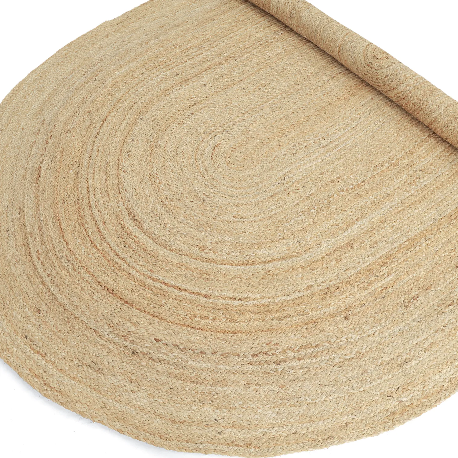 Oval jutetæppe - San Francisco (jute)