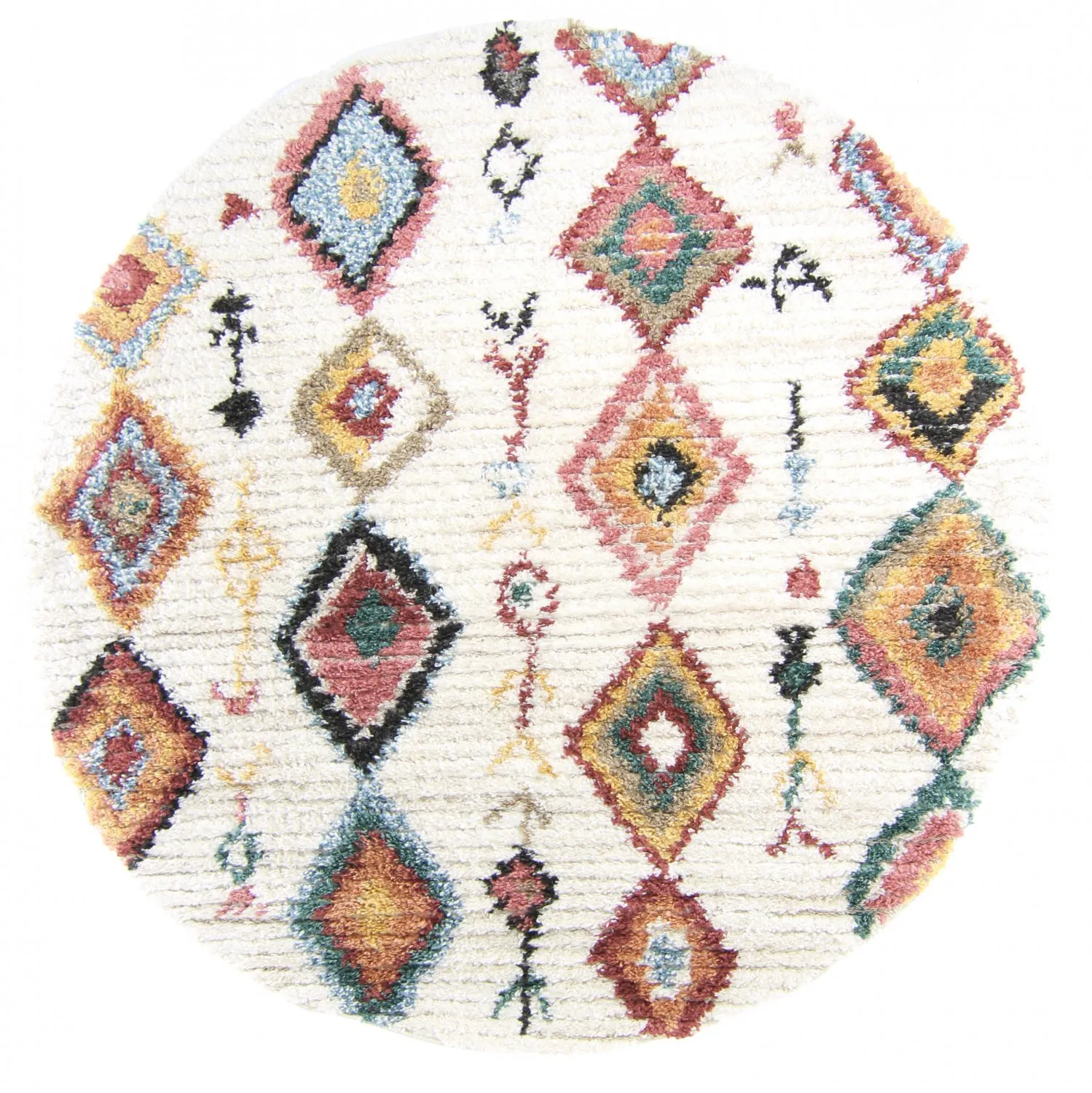 Runde tæpper - Sezze (beige/multi)