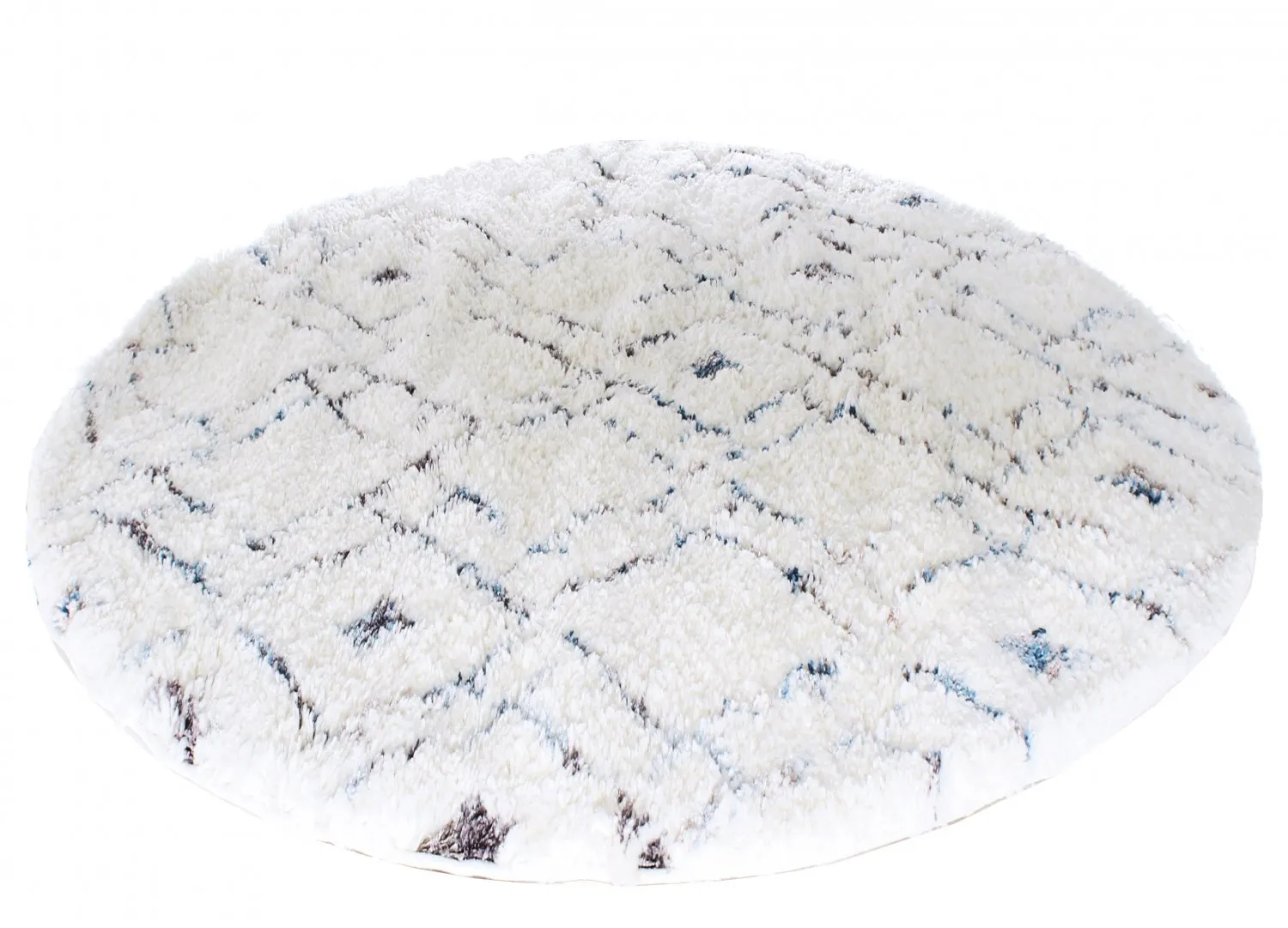 Runde tæpper - Lugo (blå/multi)