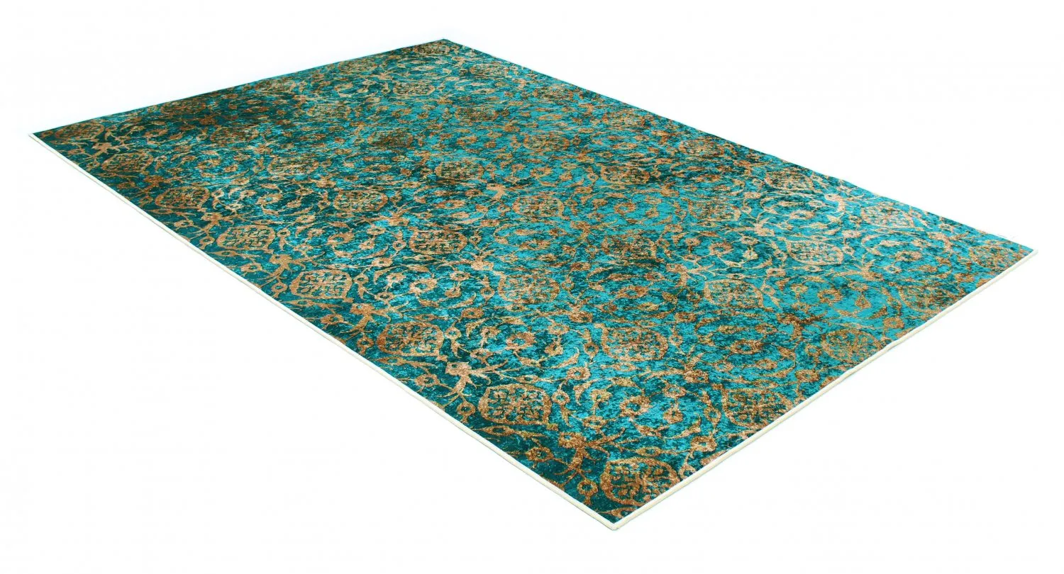 Wilton-tæppe - Palazzo (turkis)