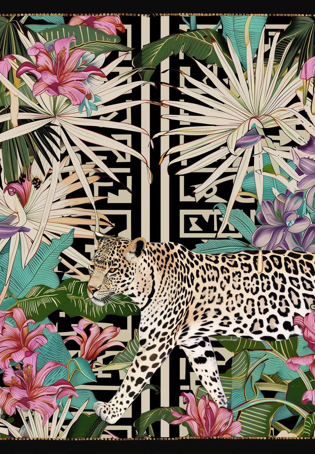 Wilton-tæppe - Panthera (flerfarvet)