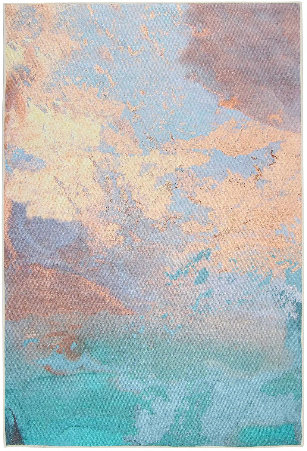 Wilton-tæppe - Pescia (blå/multi)