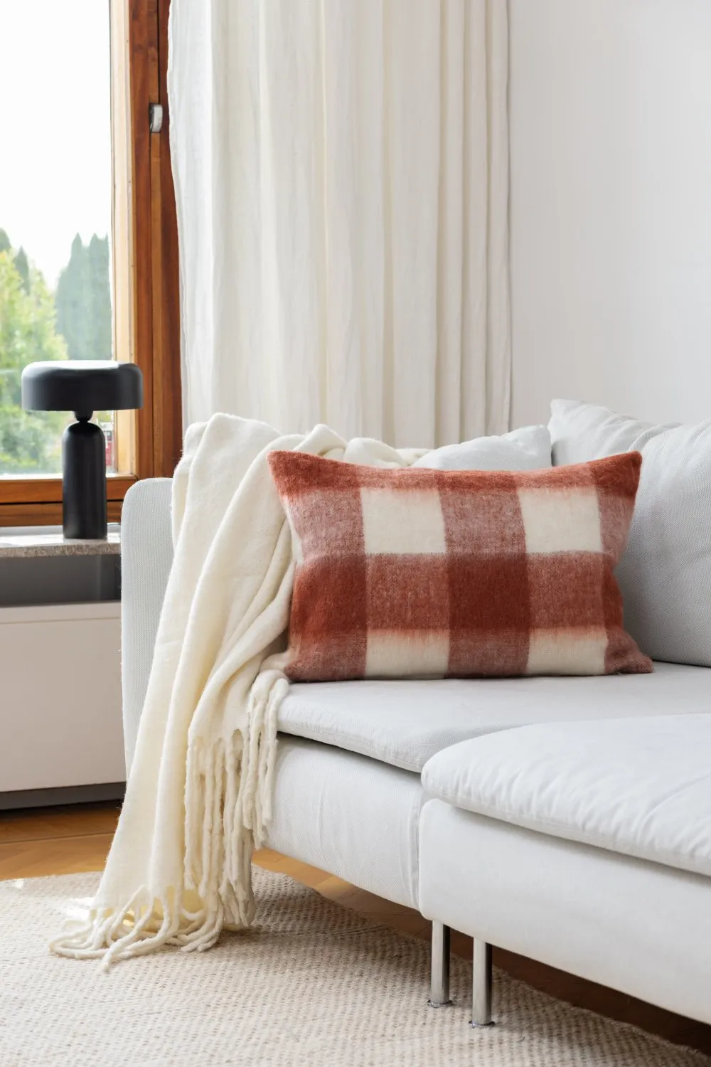 Pudebetræk i uldblanding - Phoebe (lyserød)