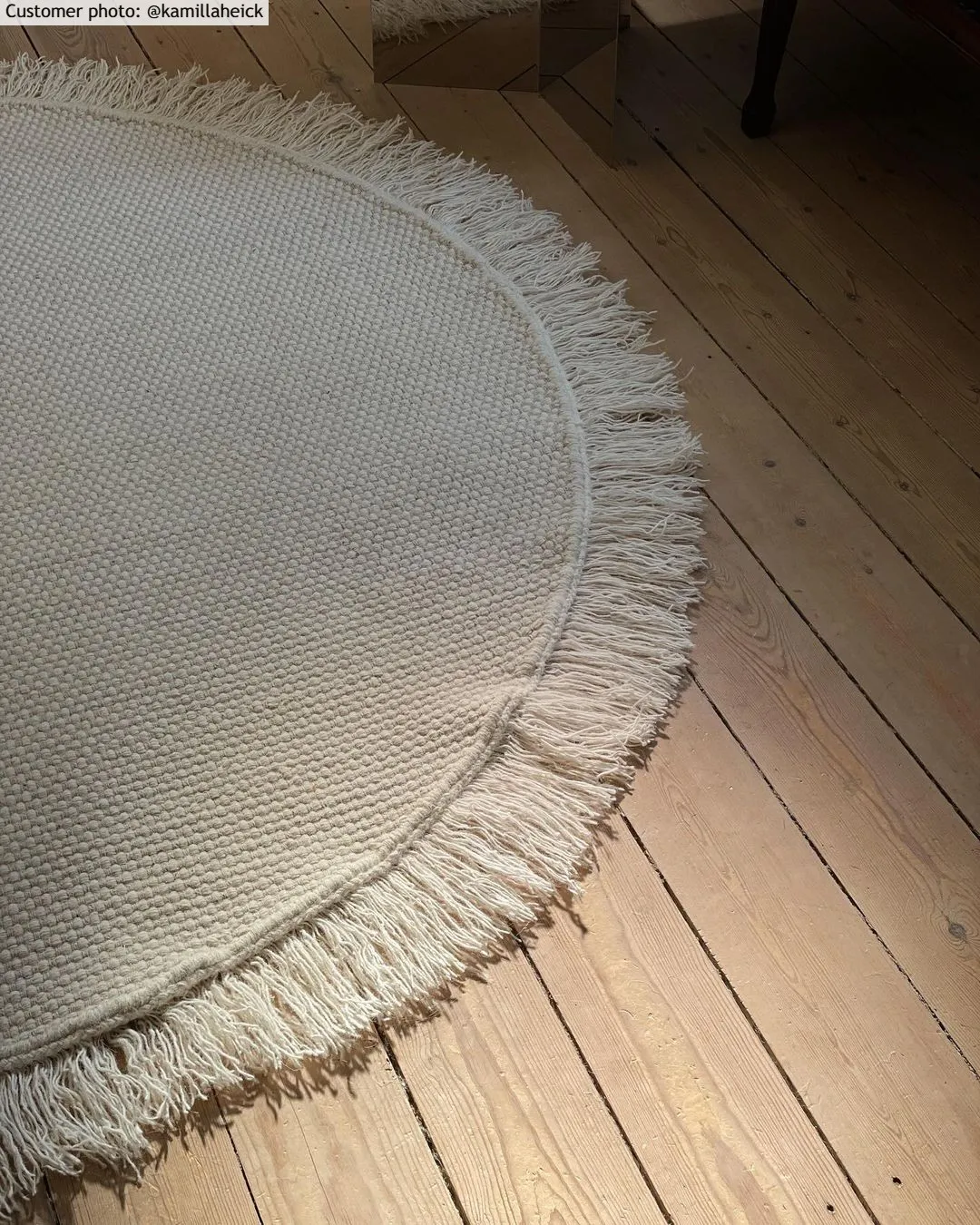 Runde tæpper - Pike (cream)