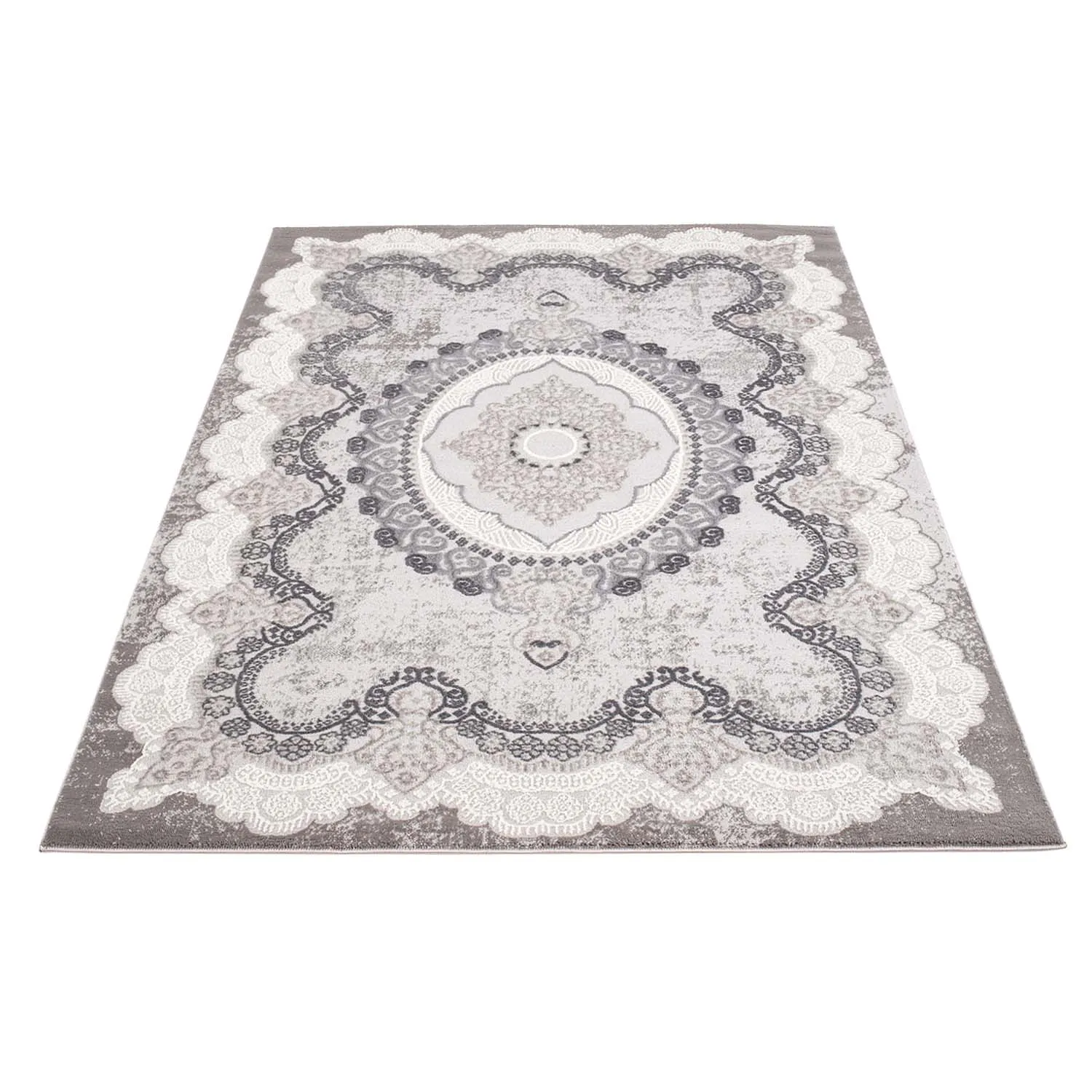 Wilton-tæppe - Sari (grå)