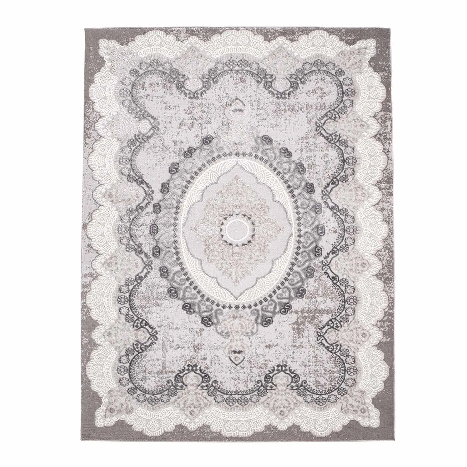 Wilton-tæppe - Sari (grå)