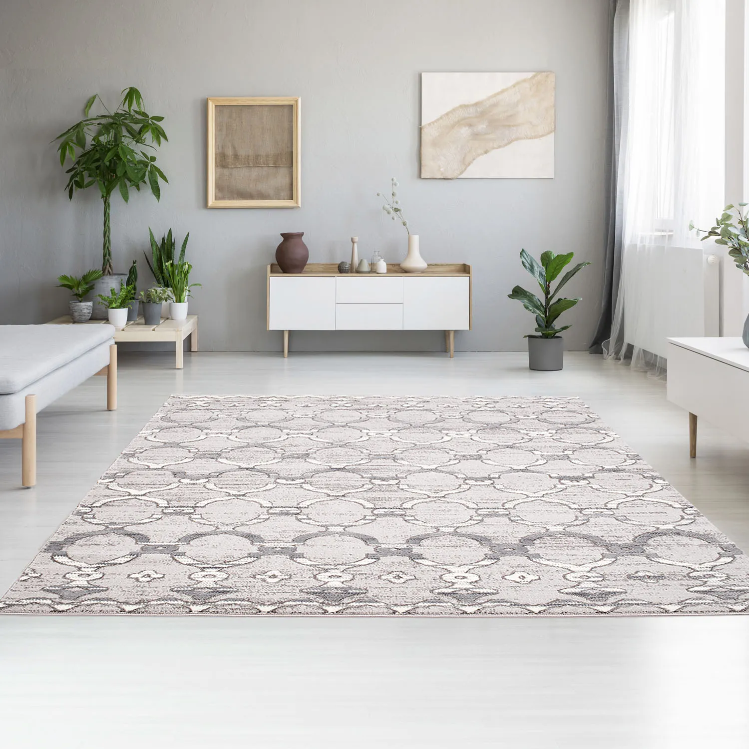 Wilton-tæppe - Aires (grå)