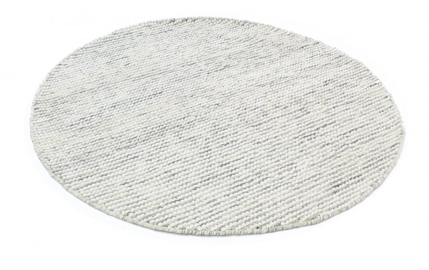 Runde tæpper - Plockton (grå/hvid/grøn)