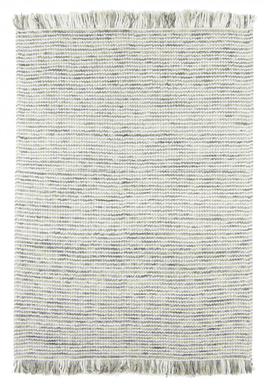 Uldtæppe - Plockton (grå/hvid/grøn)