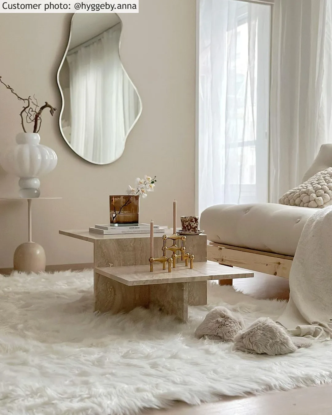 Ryatæpper - Pomaire (hvid)