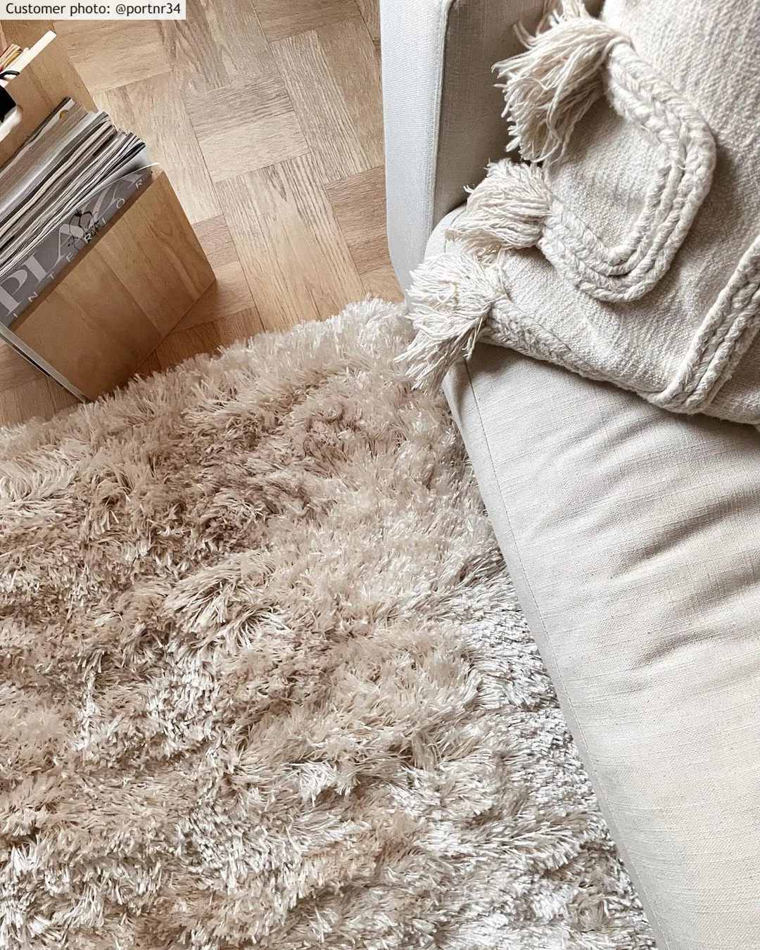 Ryatæpper - Kanvas (beige)