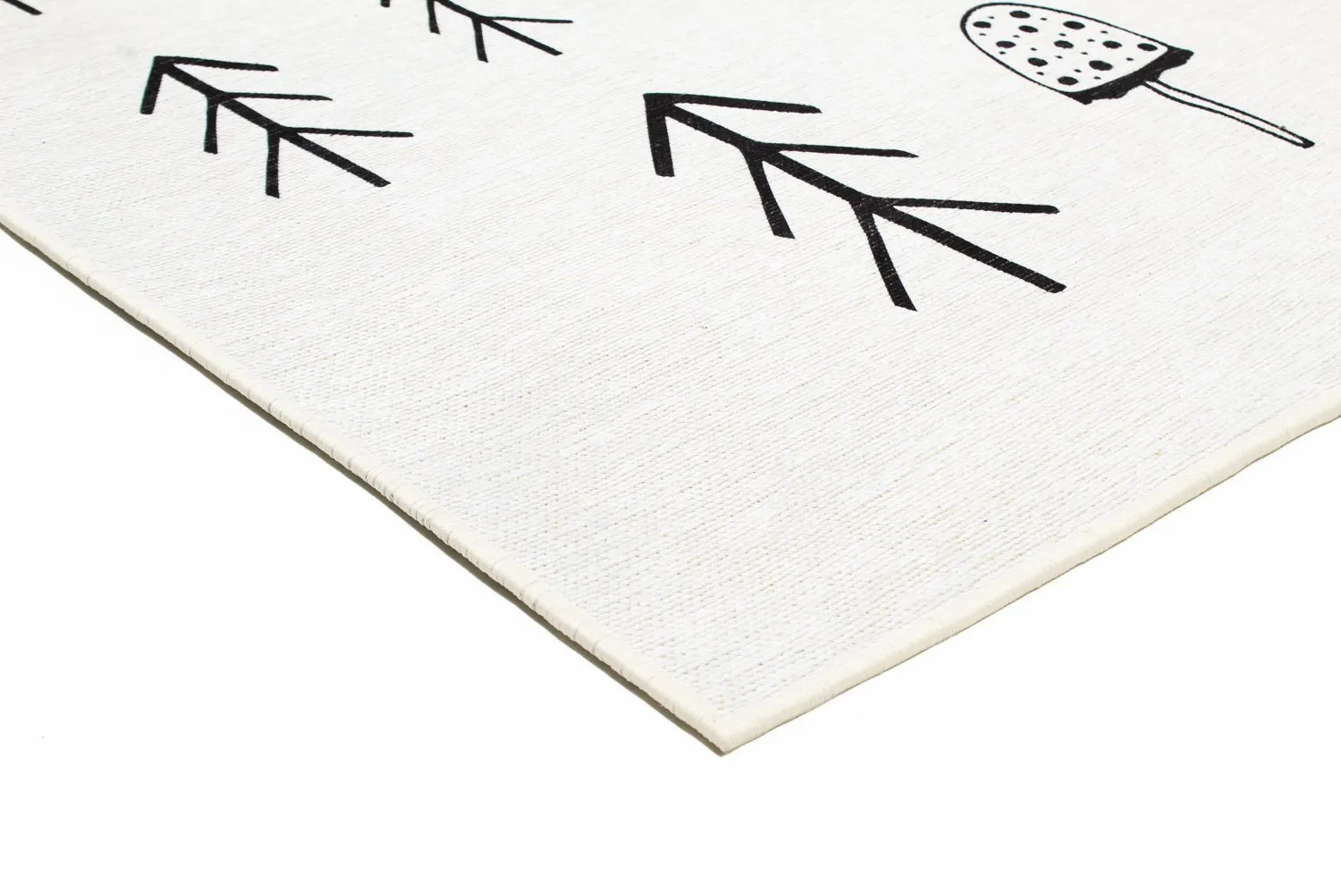 Børnetæppe - Camping Bear (hvid)