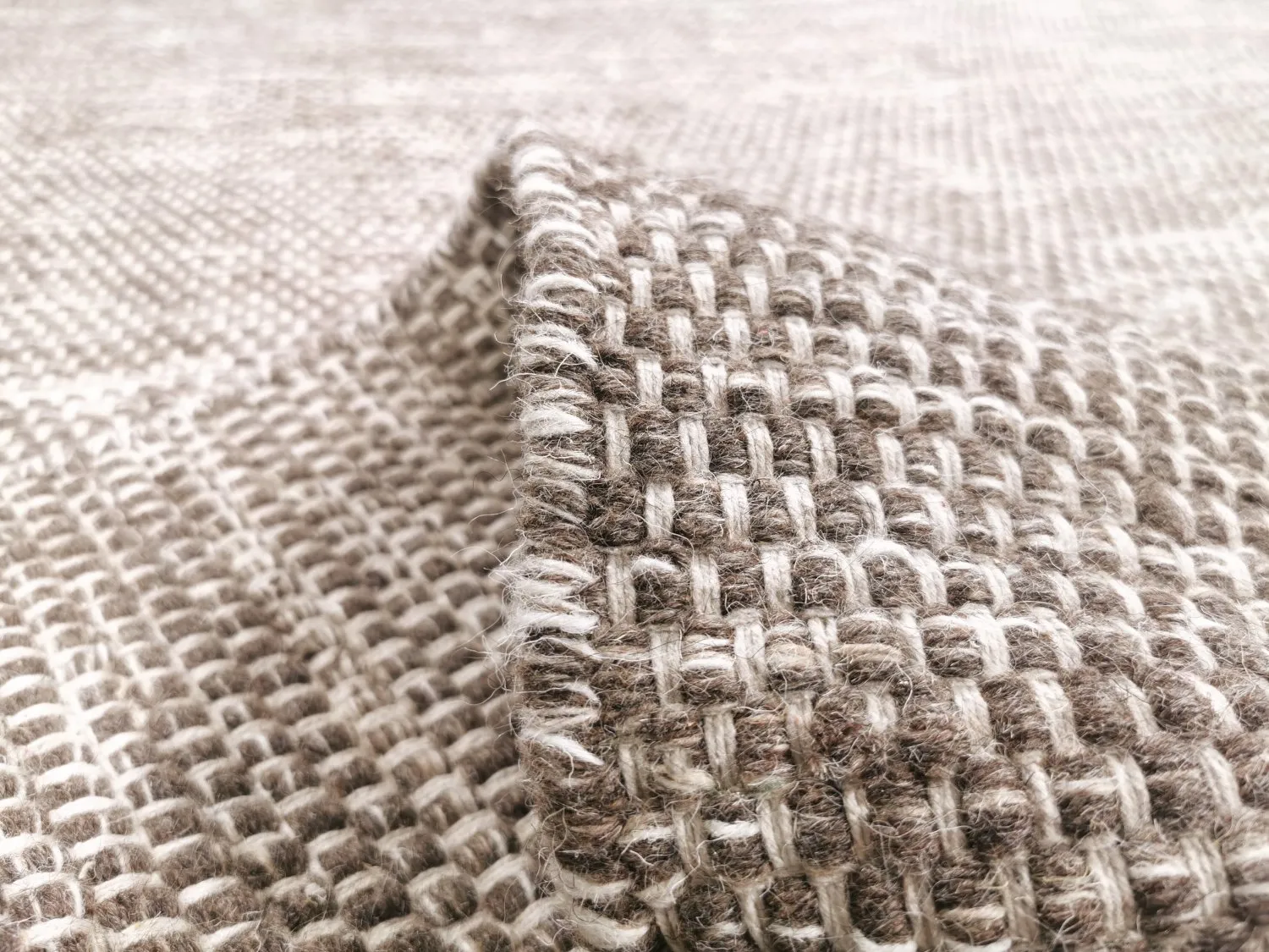 Uldtæppe - Otago (brun)