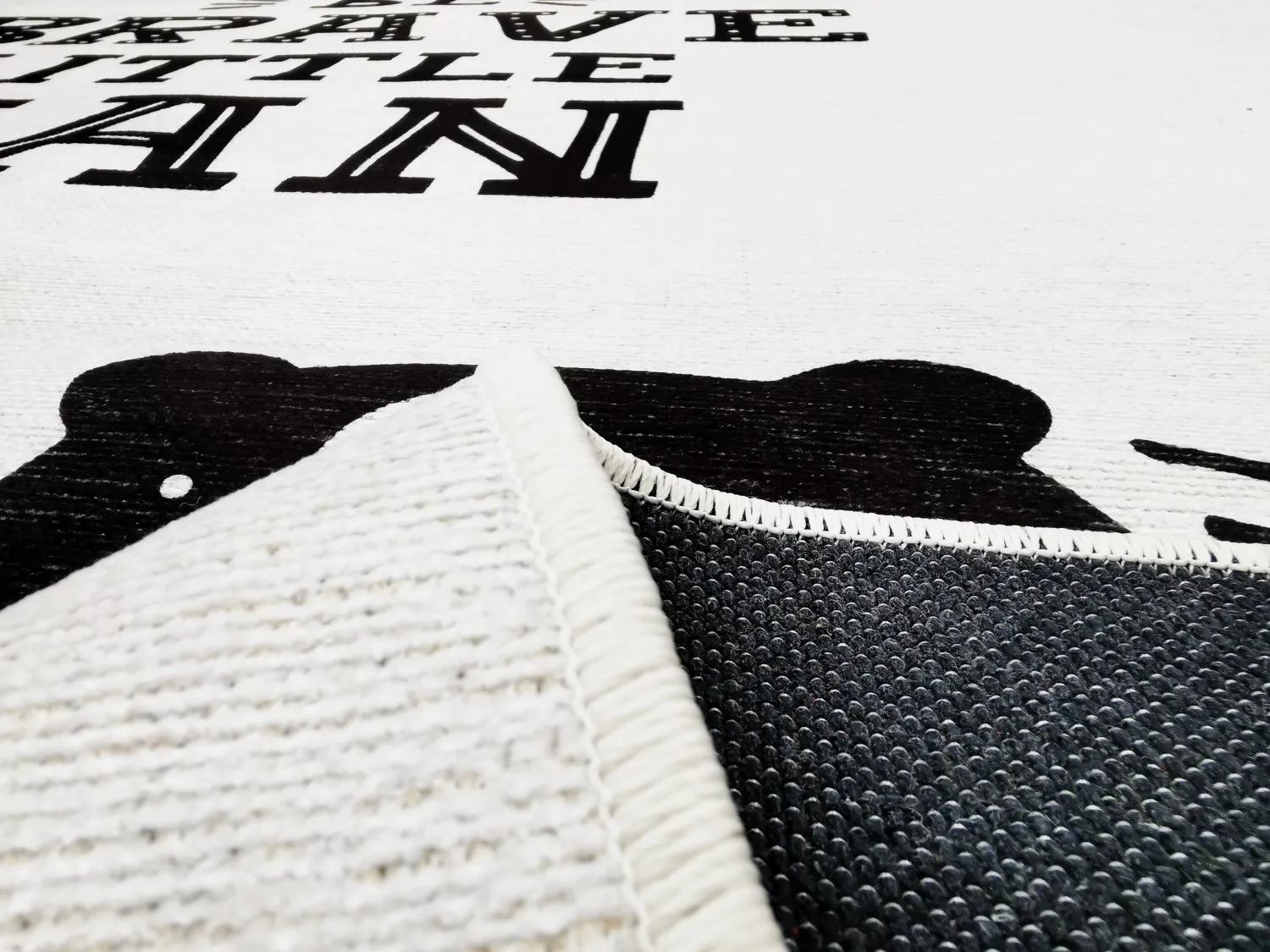 Børnetæppe - Camping Bear (hvid)