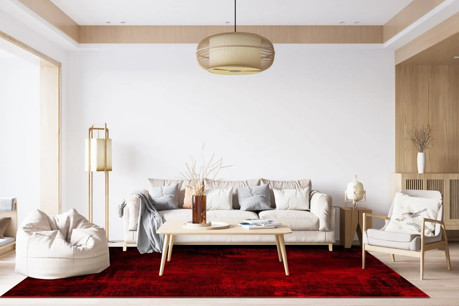 Wilton-tæppe - Frome (rød)