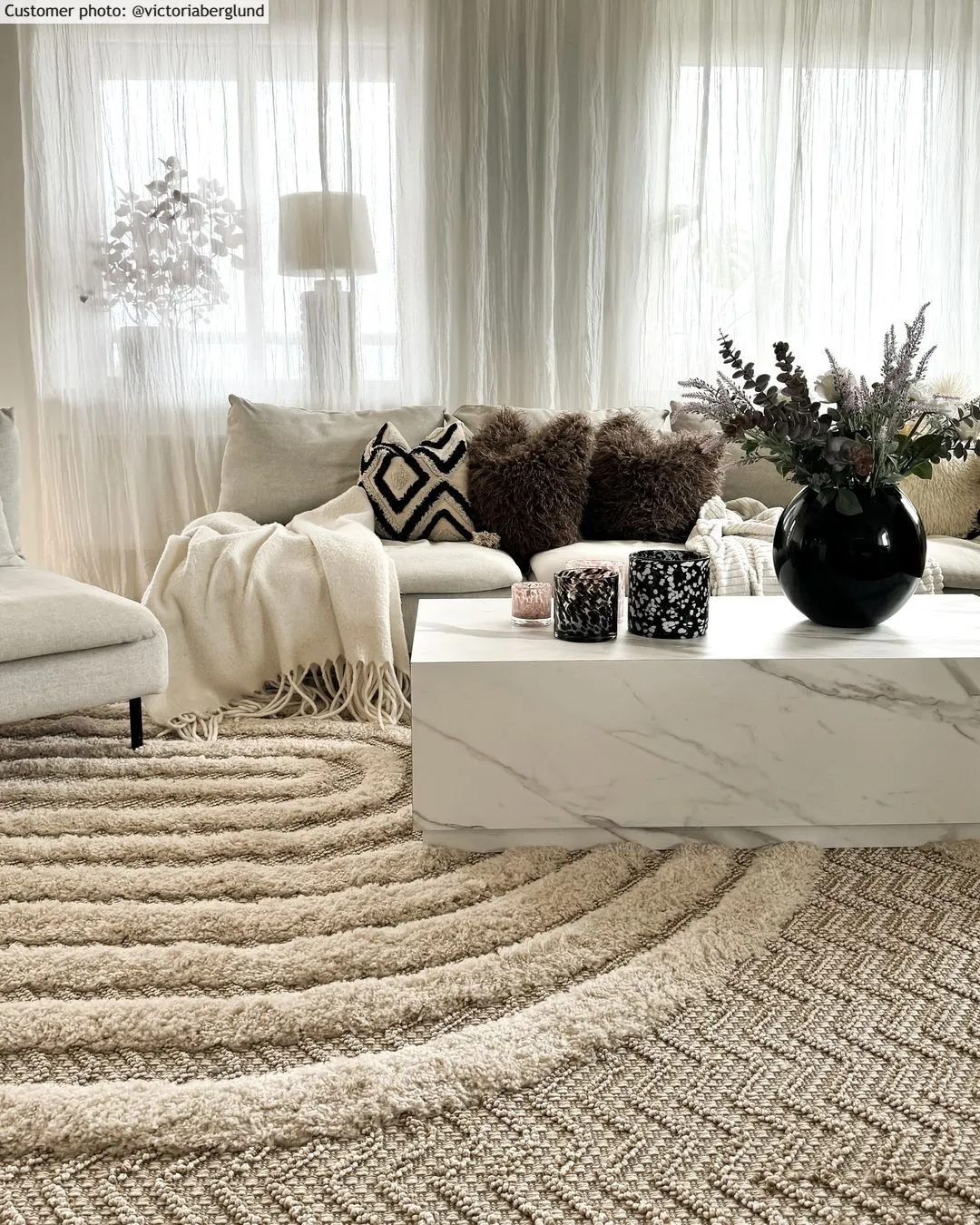 Ryatæpper - Ronda (beige)