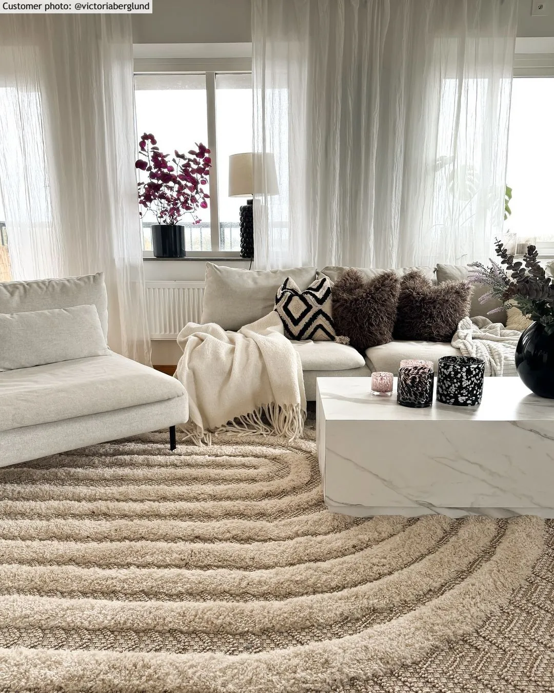 Ryatæpper - Ronda (beige)